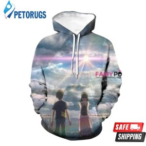 Weathering With You Morishima Hodaka Amano Hina E 3D Hoodie