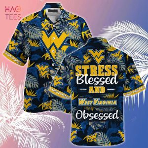 West Virginia Mountaineers  Summer Hawaiian Shirt And Shorts