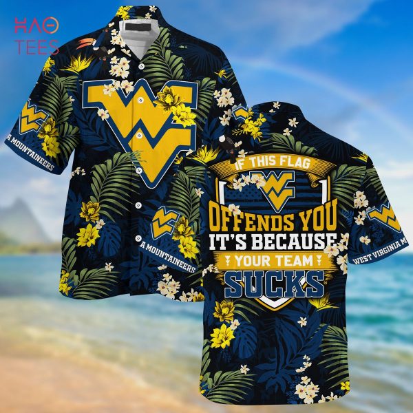 West Virginia Mountaineers  Summer Hawaiian Shirt And Shorts