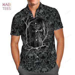 Whispered Skull Pattern Hawaiian Shirt