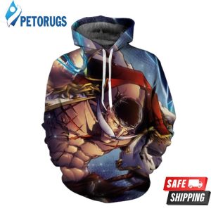 White Beaword On Rage One Piece 3D Hoodie