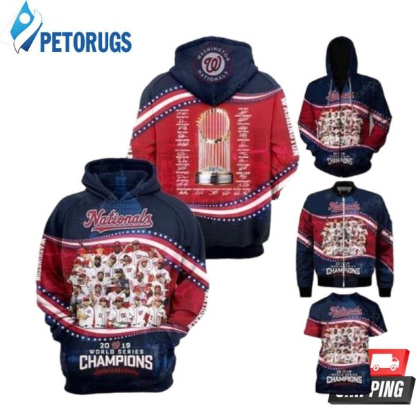 World Series Champions Washington Nationals 3D Hoodie