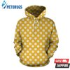 Yellow White Polka Dot Pattern 3D Hoodie