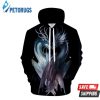 Ying Yang Dragon Black 3D Hoodie