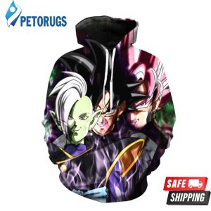 Zamasu Evil Goku Super Saiyan Rose Black Goku Dragon Ball Z 3D Hoodie